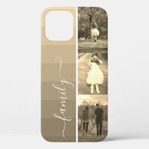 Funda Para iPhone 12 Plantilla de fotos de la familia de Collages de fo