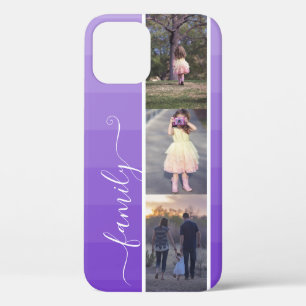 Funda Para iPhone 12 Plantilla de fotos de la familia de Collages de fo