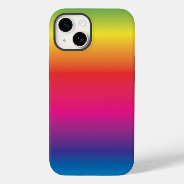 Funda De Case-Mate Para iPhone Plantilla de imagen de prisma del espectro arcoiri (Reverso )