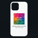 Funda Para iPhone 12 Plantilla de logotipo comercial promocional de per<br><div class="desc">Suba Su Logotipo De Empresa Aquí Personalizable Moderno Y Elegante Plantilla Minimalista Cajas Y Accesorios De Teléfono Blanco / Cajas Para iPhone / Apenas Ahí Estilo Funda Apple iPhone 12.</div>
