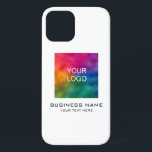 Funda Para iPhone 12 Plantilla de logotipo comercial promocional de per<br><div class="desc">Suba Su Logotipo De Empresa Aquí Personalizable Moderno Y Elegante Plantilla Minimalista Cajas Y Accesorios De Teléfono Blanco / Cajas Para iPhone / Apenas Ahí Estilo Funda Apple iPhone 12.</div>
