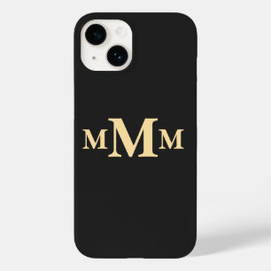 Funda Para iPhone 14 De Case-Mate Plantilla de monograma de letra personalizada "M"