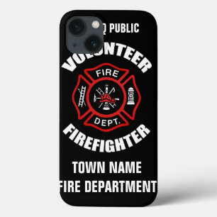 Funda Para iPhone 13 Plantilla de nombre de bombero voluntario