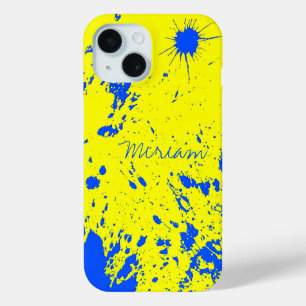 Funda Para iPhone 15 Plantilla de nombre Miriam, fuente de tinta azul v