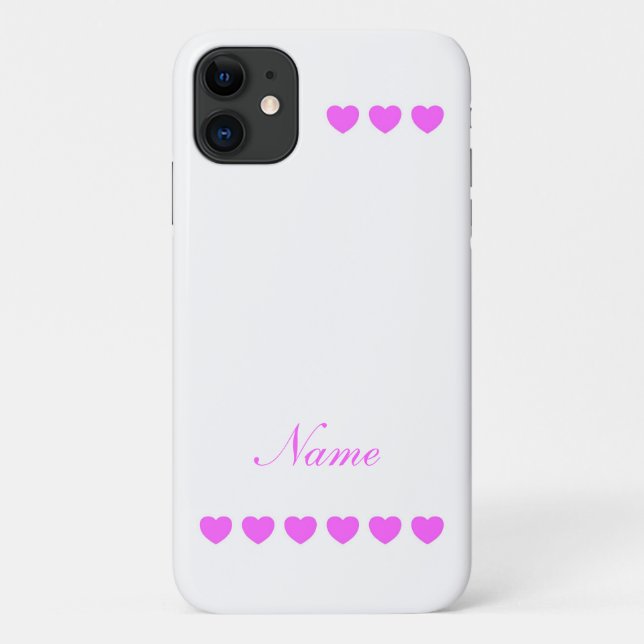 Funda De Case-Mate Para iPhone Plantilla de nombre personalizada (Reverso)