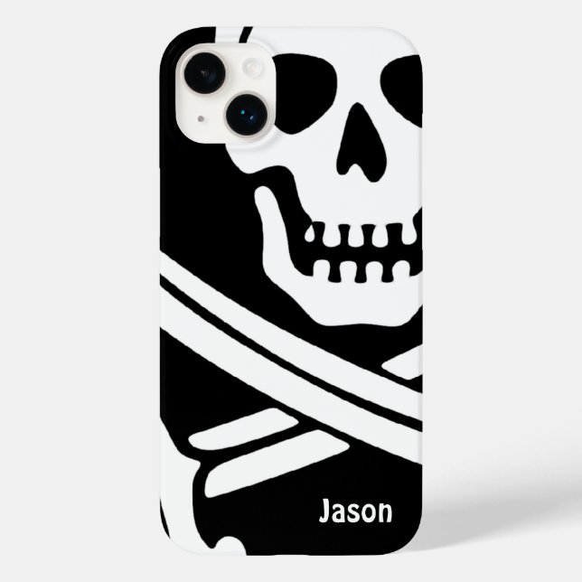 Funda De Case-Mate Para iPhone Plantilla de nombre pirata (Reverso )