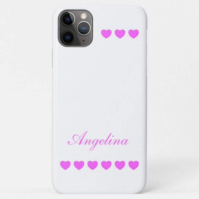 Funda De Case-Mate Para iPhone Plantilla de Personalizado de nombre - Hermosa (Reverso)
