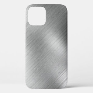 Funda Para iPhone 12 Plantilla de textura gris moderna