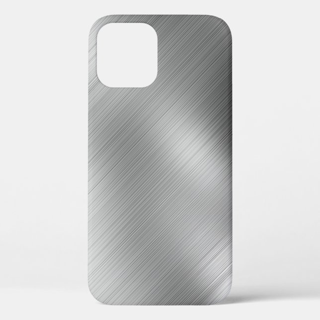 Funda De Case-Mate Para iPhone Plantilla de textura gris moderna (Reverso )