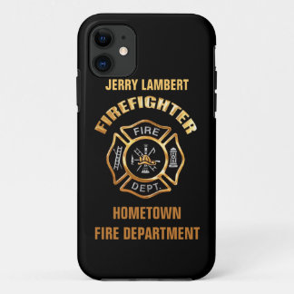 Funda Para iPhone 11 Plantilla del nombre del oro del cuerpo de
