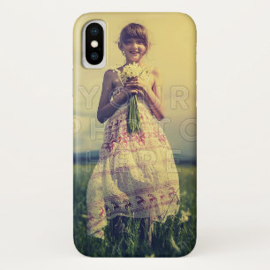 Funda Para iPhone X Plantilla fácil personalizada del terraplén de la