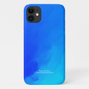 Funda Para iPhone 11 Plantilla personalizada azul moderna elegante