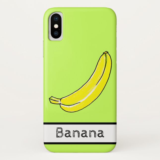 Funda De Case-Mate Para iPhone Plátano (Reverso)