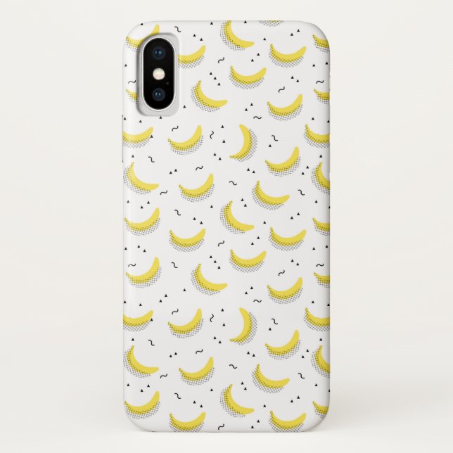 Funda De Case-Mate Para iPhone Plátanos geométricos (Reverso)