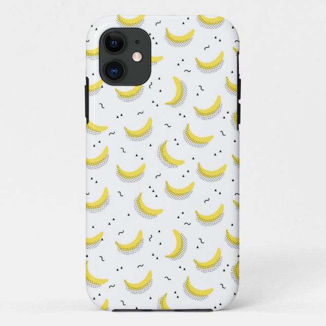 Funda De Case-Mate Para iPhone Plátanos geométricos (Reverso)