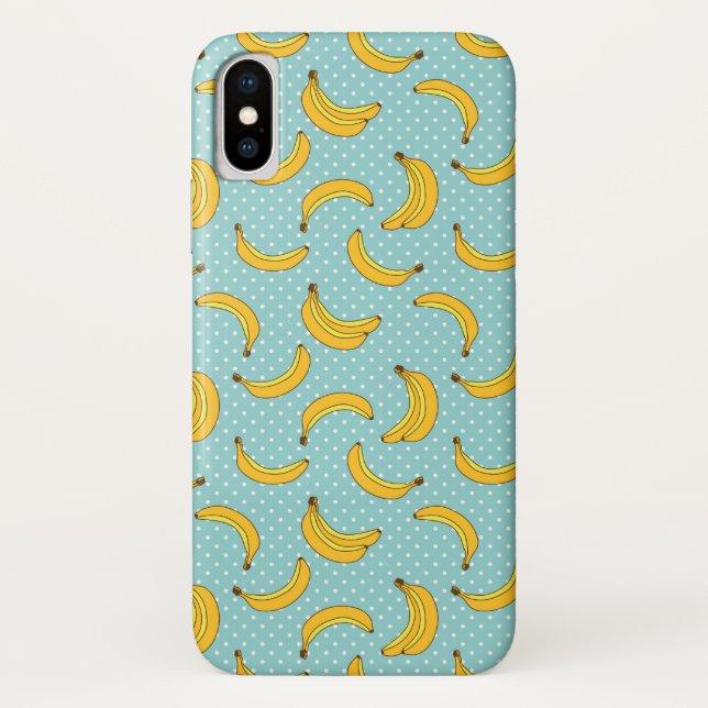 Funda De Case-Mate Para iPhone Plátanos y puntos de Polk (Reverso)