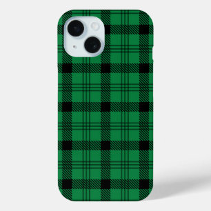 Funda Para iPhone 15 Platos acogedores verdes y negros