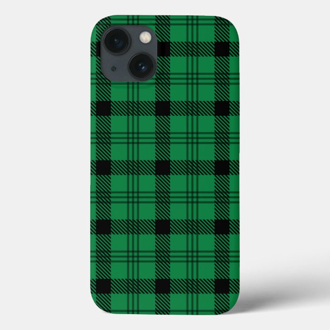 Funda De Case-Mate Para iPhone Platos acogedores verdes y negros (Reverso)