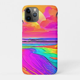 Funda Para iPhone 11 Pro Playa arcoiris: Personalizado divertida
