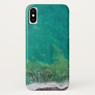 Funda Para iPhone X Playa azul turquesa