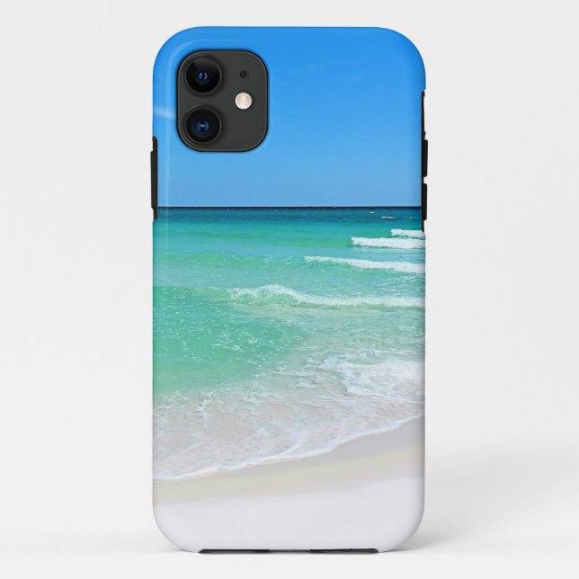 Funda De Case-Mate Para iPhone Playa blanca (Reverso)
