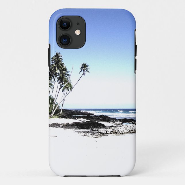 Funda De Case-Mate Para iPhone Playa de palmeras y paraísos exóticos (Reverso)