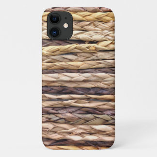 Funda Para iPhone 11 playa de verano de isla tropical tejida de mimbre 