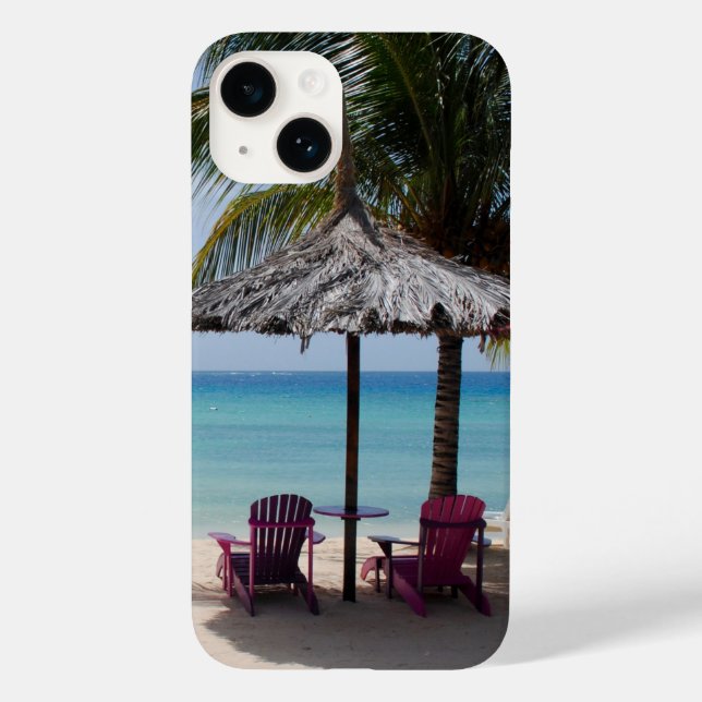 Funda De Case-Mate Para iPhone Playa del Caribe (Reverso )