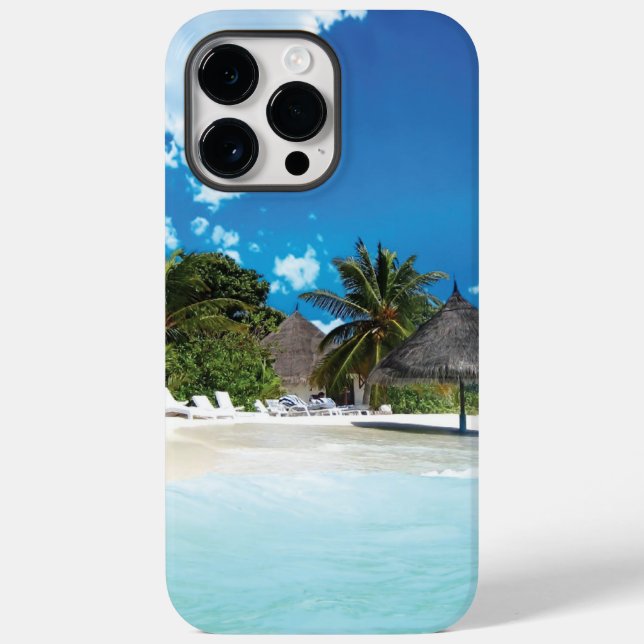 Funda De Case-Mate Para iPhone Playa Exótica (Reverso )