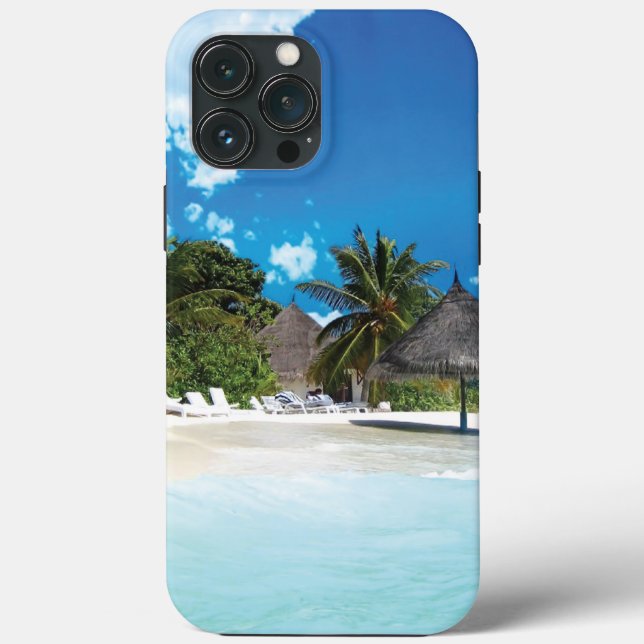 Funda De Case-Mate Para iPhone Playa Exótica (Reverso )