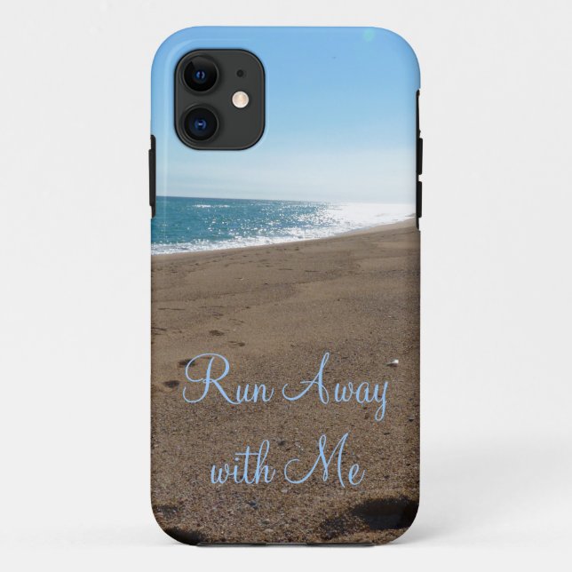 Funda De Case-Mate Para iPhone Playa funcionada con lejos conmigo cita (Reverso)