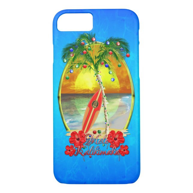 Funda De Case-Mate Para iPhone Playa Mele Kalikimaka (Reverso)