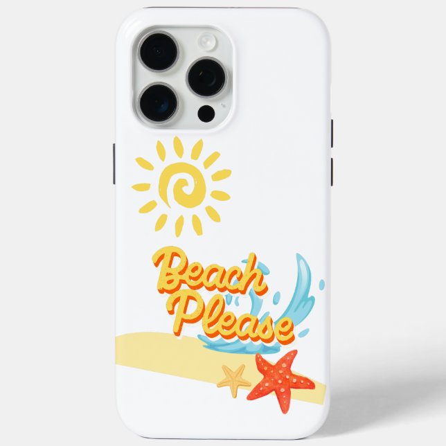 Funda De Case-Mate Para iPhone playa por favor (Reverso )