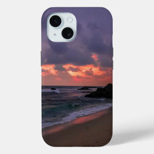 Funda Para iPhone 15 Playa romántica en Dusk