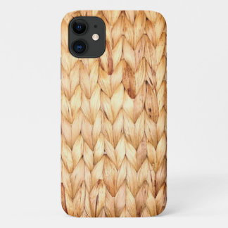 Funda Para iPhone 11 playa rústica isla tropical trenzada de mimbre