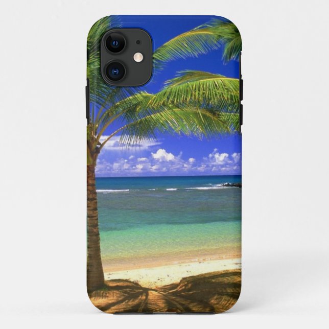 Funda De Case-Mate Para iPhone playa tropical (Reverso)