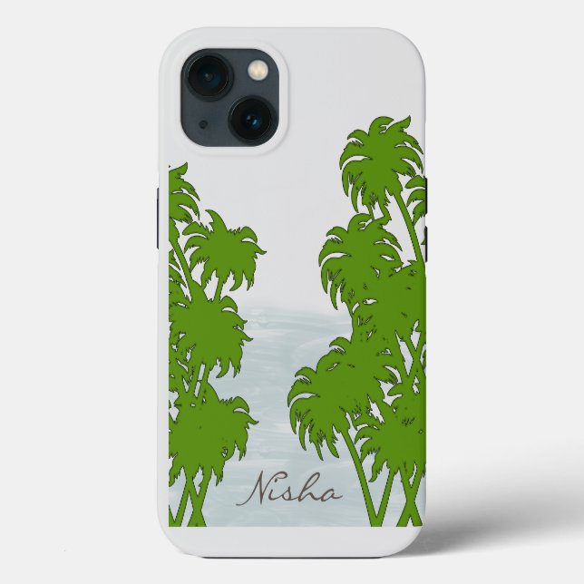 Funda De Case-Mate Para iPhone Playa Tropical (Reverso )