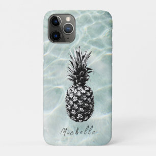 Funda Para iPhone 11 Pro Playa tropical y piña arenosa PERSONALIZADO