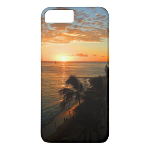 Funda Para iPhone 8 Plus/7 Plus Playa Waikiki al atardecer