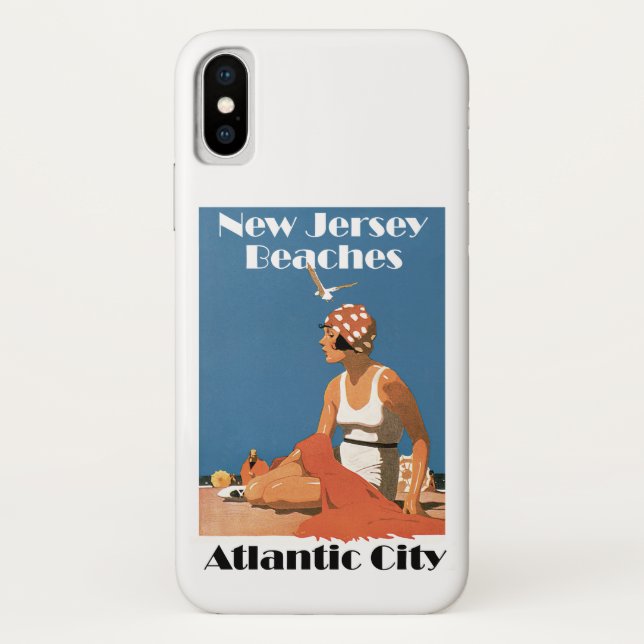Funda De Case-Mate Para iPhone Playas de Nueva Jersey ~ Atlantic City (Reverso)