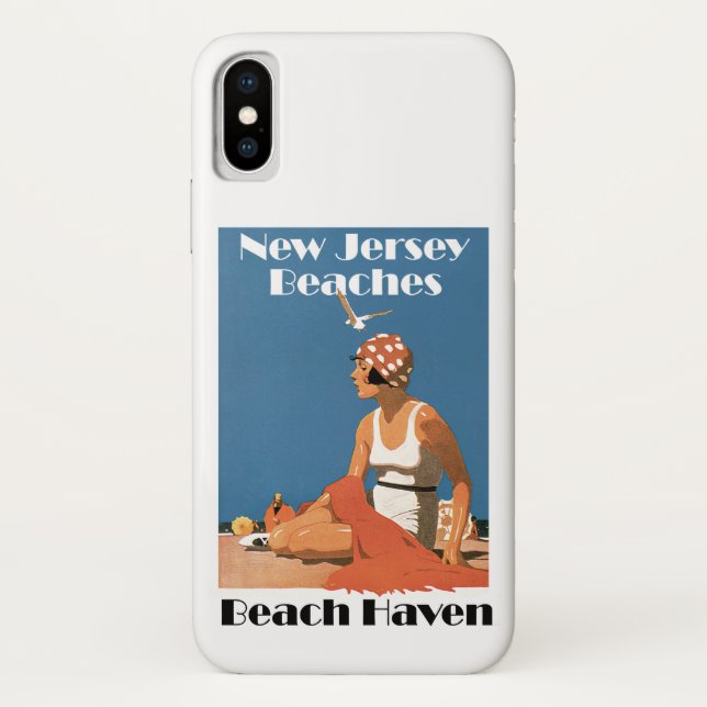 Funda De Case-Mate Para iPhone Playas de Nueva Jersey ~ Beach Haven (Reverso)