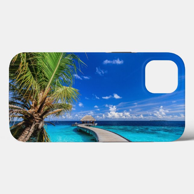 Funda De Case-Mate Para iPhone Playas tropicales | Dusit Thani Maldives (Reverso (Horizontal))