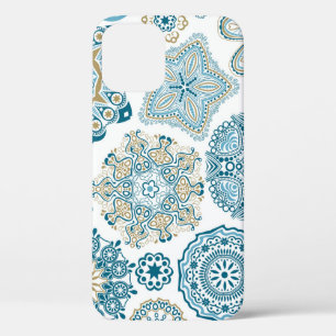 Funda Para iPhone 12 Plaza floral sin foco: Batido de copia