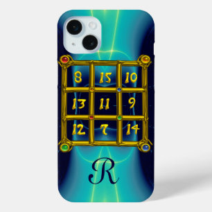 Funda Para iPhone 15 Mini PLAZA MAGIC 33 MONOGRAM Verde azulada, Aqua Blue T