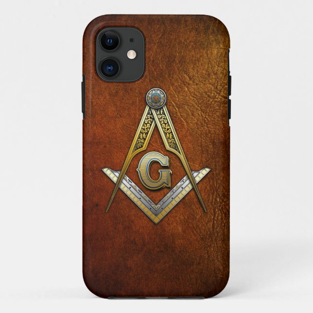 Funda De Case-Mate Para iPhone Plaza masónica y brújulas (Reverso)