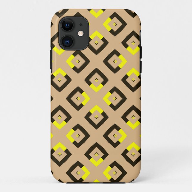 Funda De Case-Mate Para iPhone Plaza Retro Argyle 3 (Reverso)