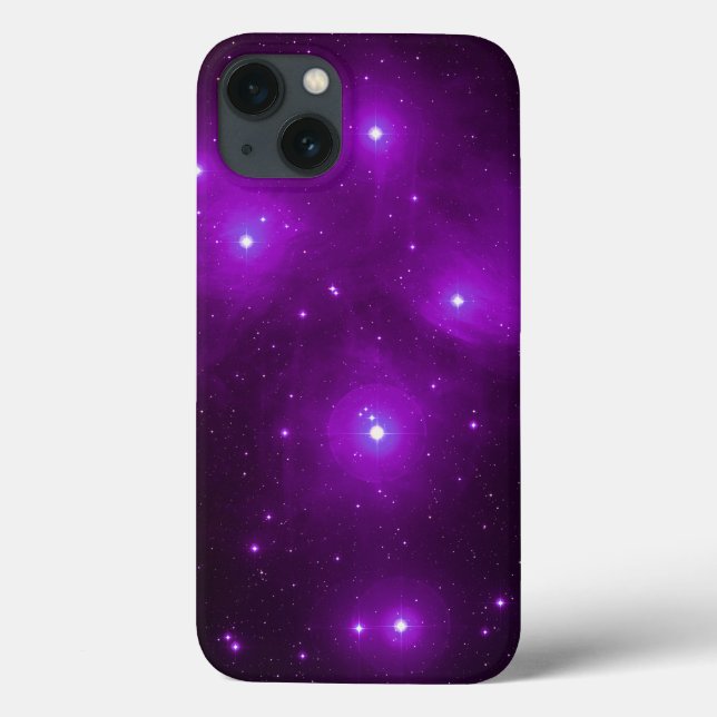 Funda De Case-Mate Para iPhone Pléyades de púrpura (Reverso)