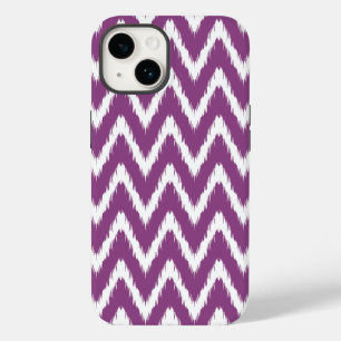 Funda Para iPhone 14 De Case-Mate Plum Asian Moods Ikat Chevrons