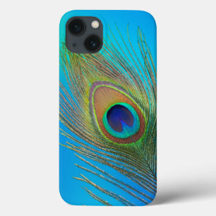 Funda Para iPhone 13 Pluma de cola del pavo real