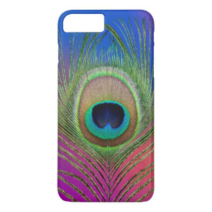 Funda Para iPhone 8 Plus/7 Plus Pluma de la cola de un pavo real